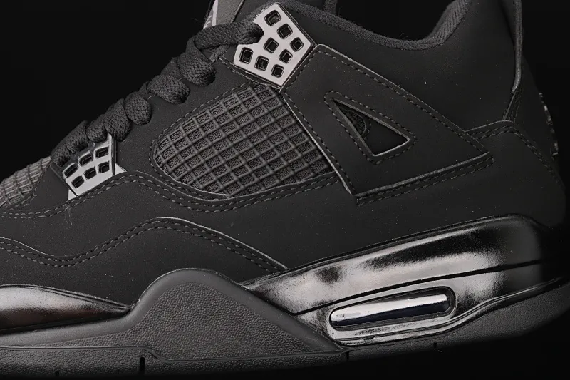 All Categories Air Jordan Jordan Series Basketball Shoes Air Jordan 4 Pure Original Air Jordan 4 "Black Cat" AJ4 Joe 4 Black Cat First Layer Authentic Standard CU1110-010